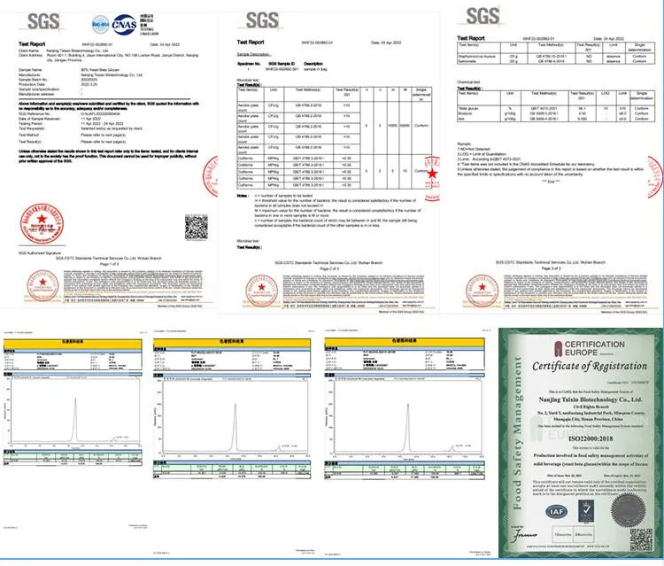 Factory Supply High Quality Yeast Beta Glucan 80% Powder
